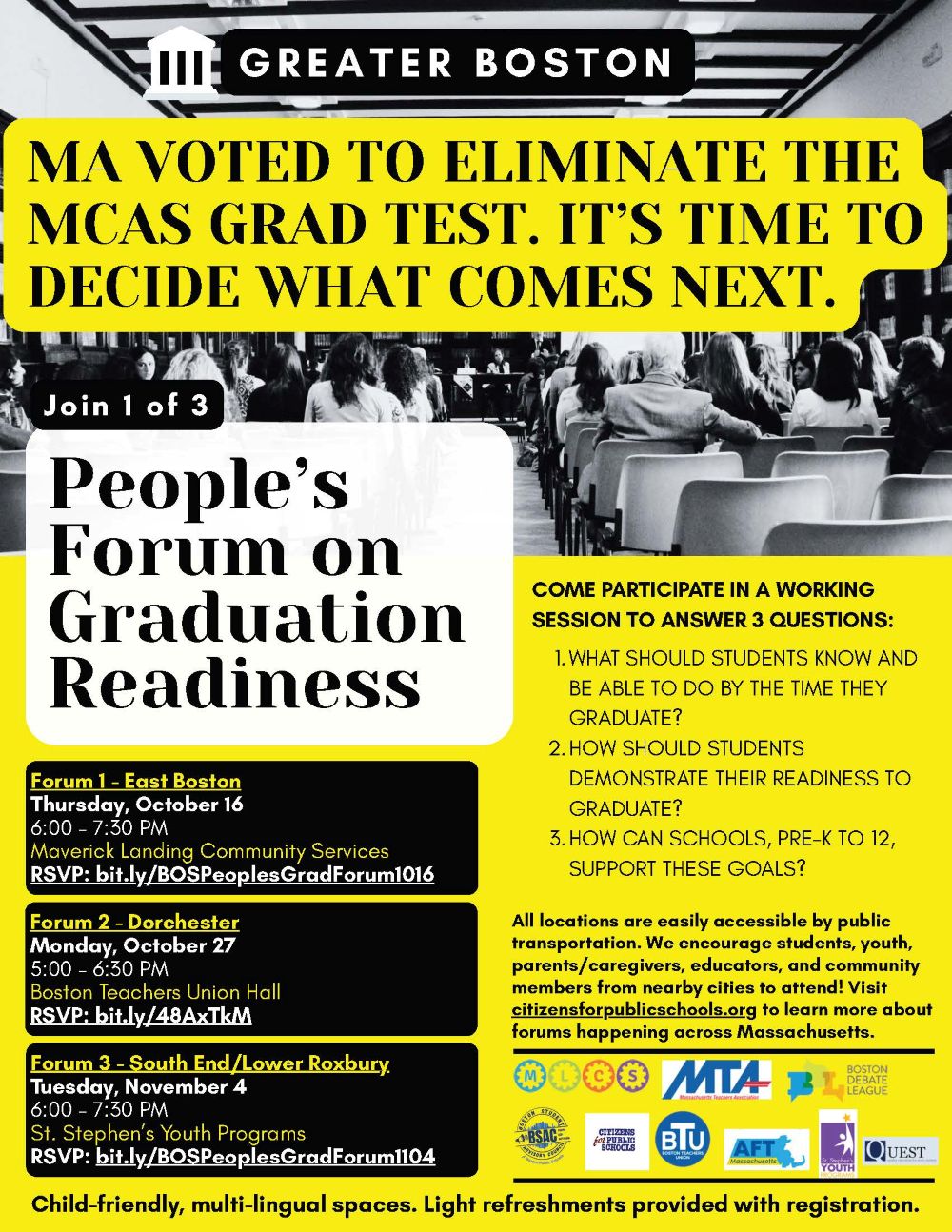 Graduation Forum Boston Area